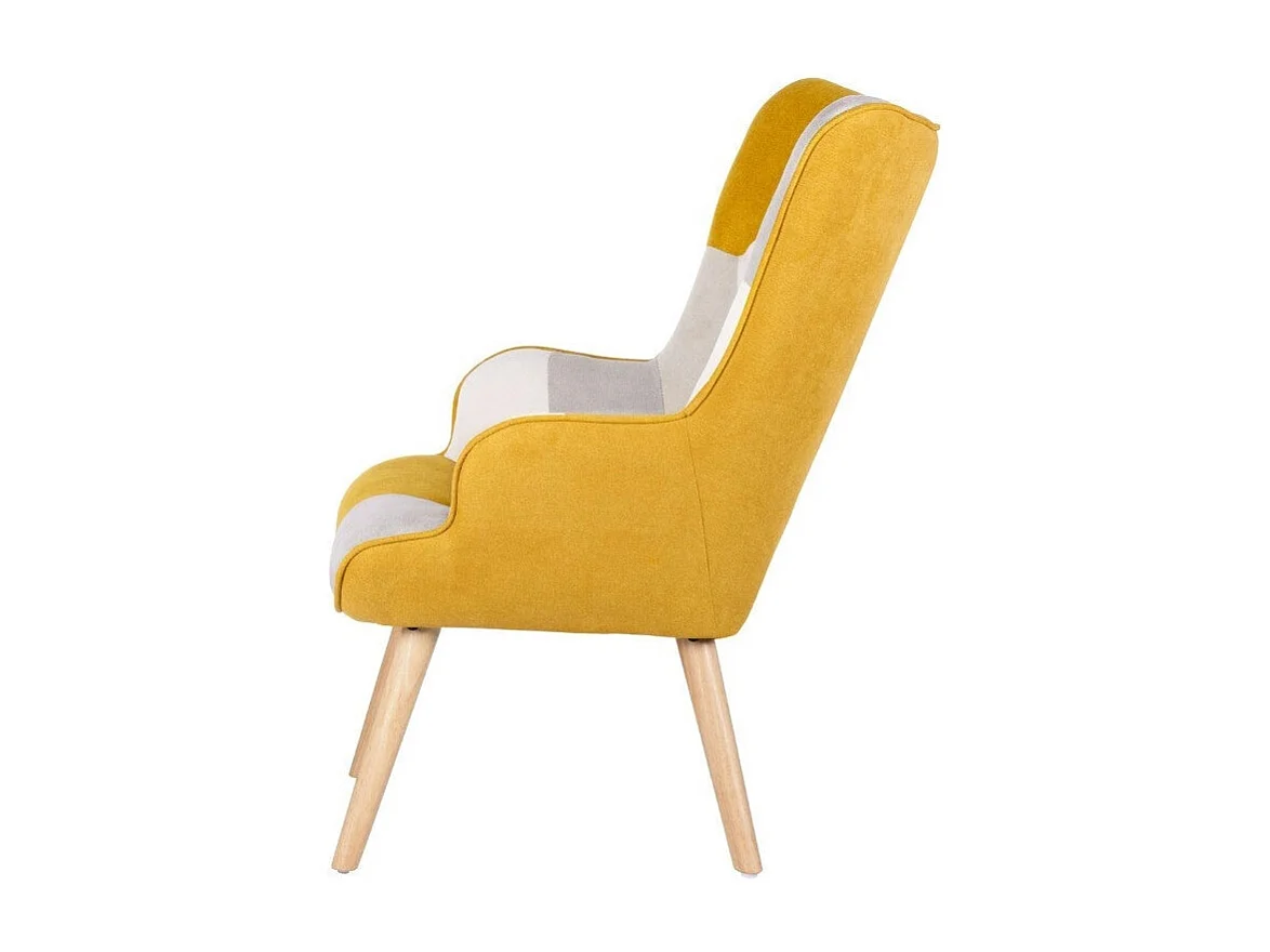 Dudeco Poltrona Luca Patchwork Mostarda