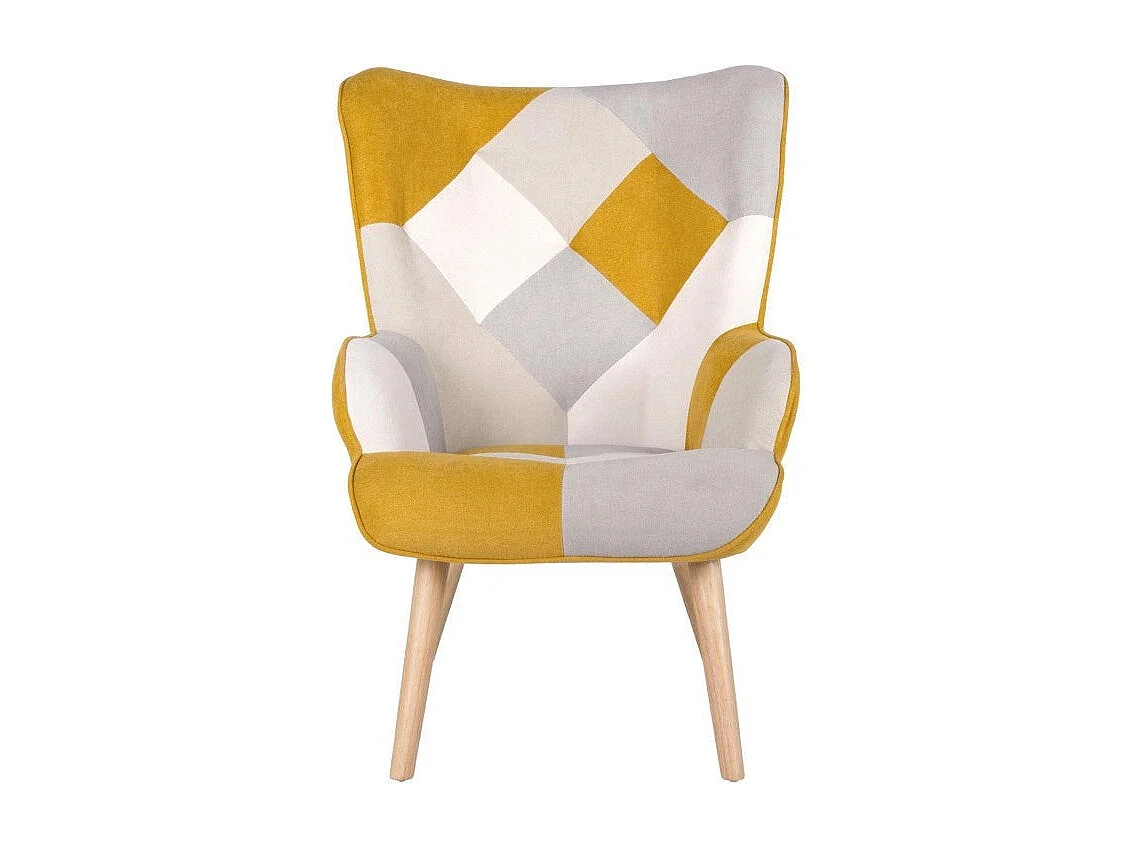 Dudeco Poltrona Luca Patchwork Mostarda