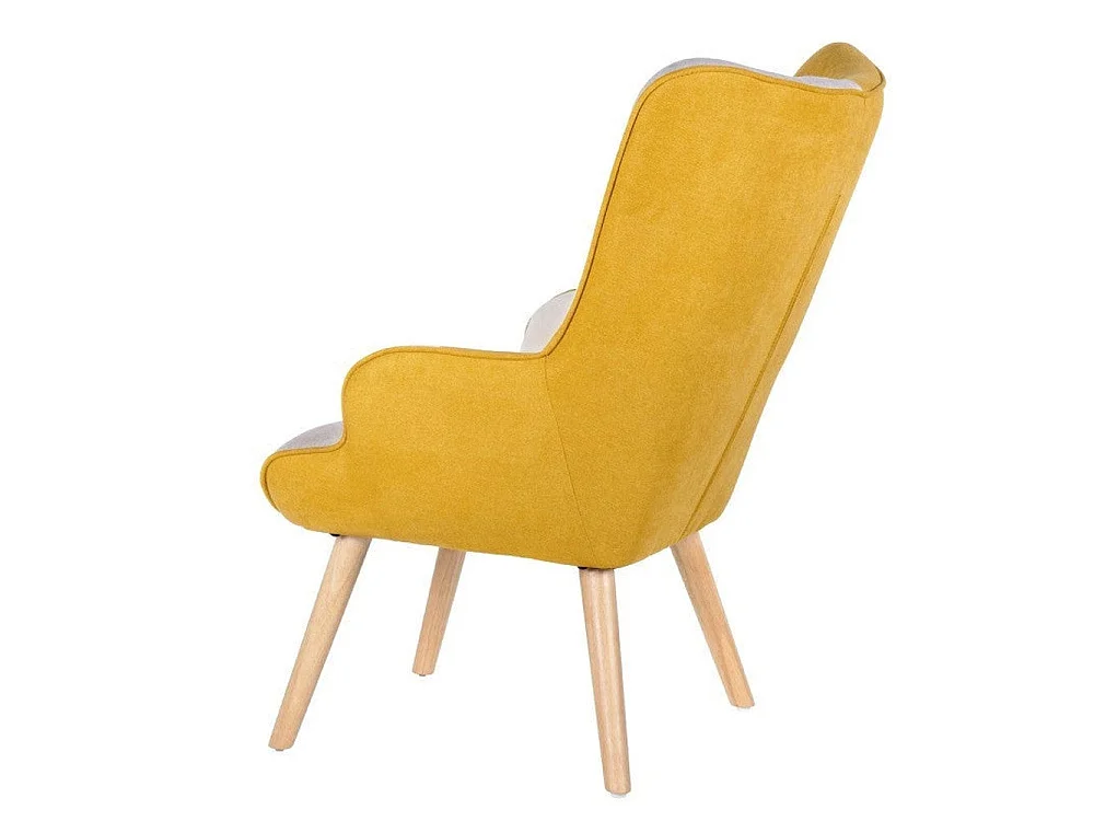 Dudeco sillón luca Patchwork mostaza