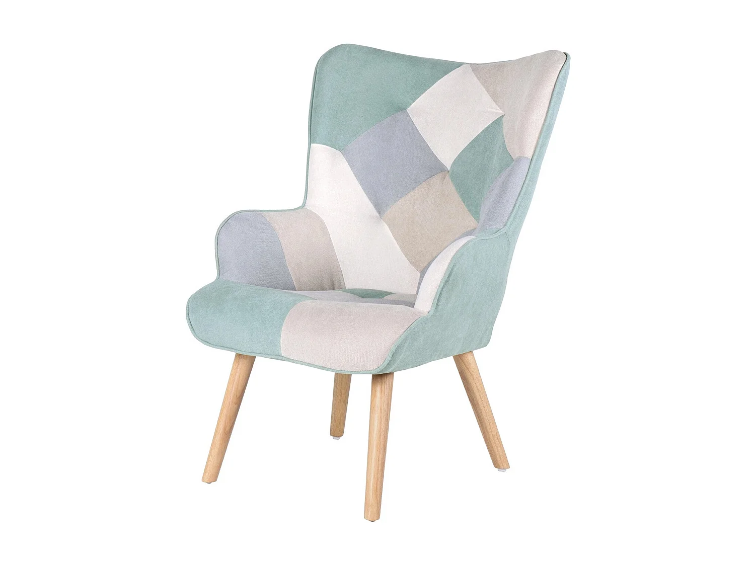 Dudeco Poltrona Luca Patchwork Verde Menta