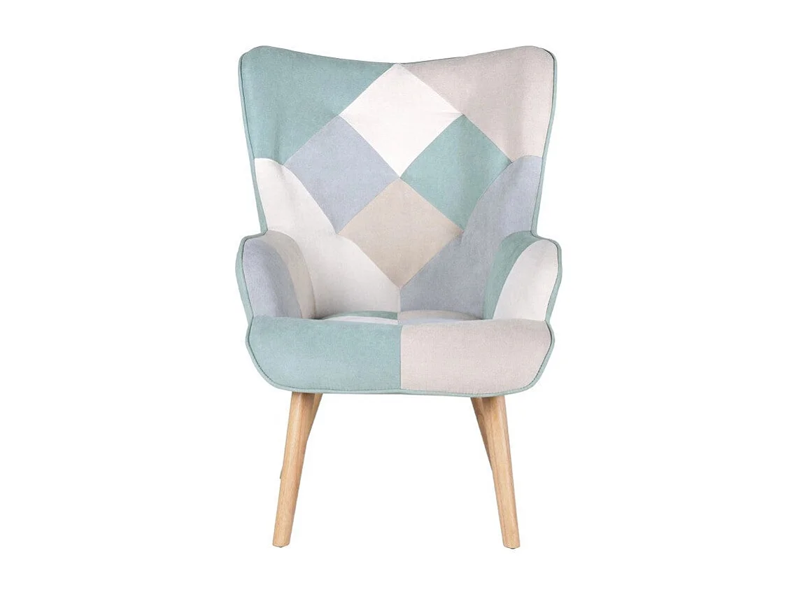 Dudeco Poltrona Luca Patchwork Verde Menta