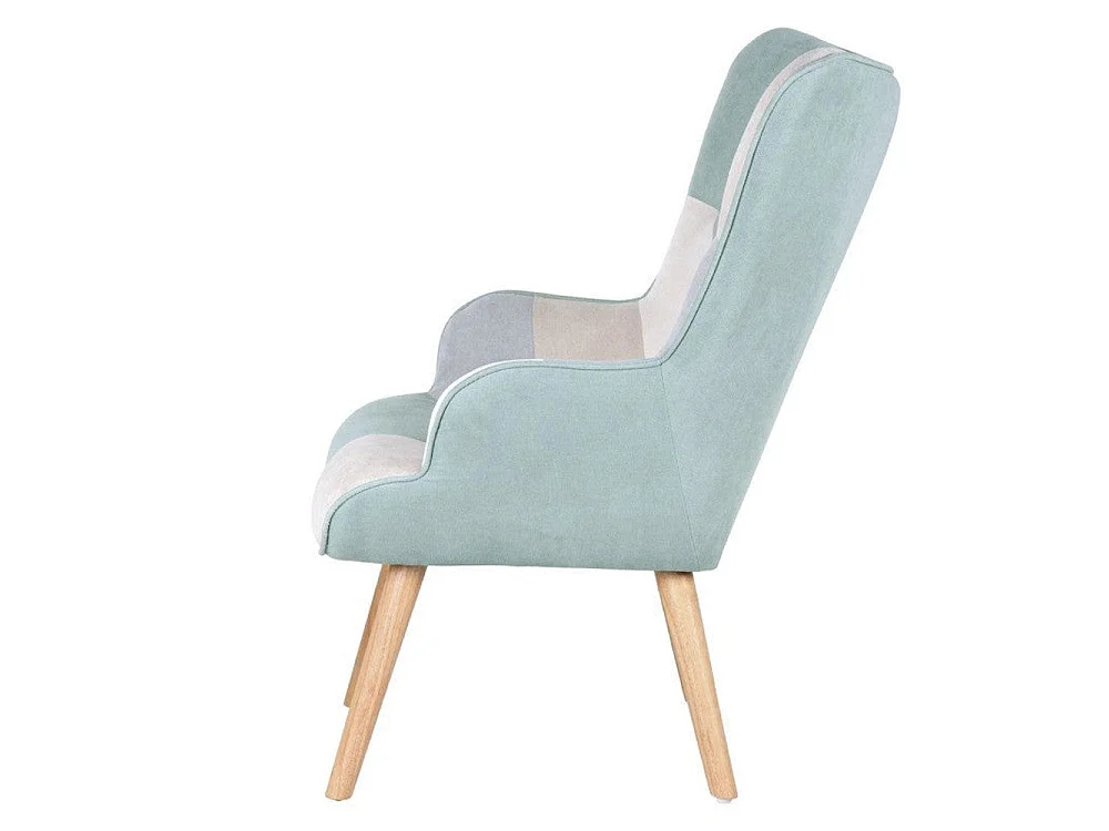 Dudeco Poltrona Luca Patchwork Verde Menta
