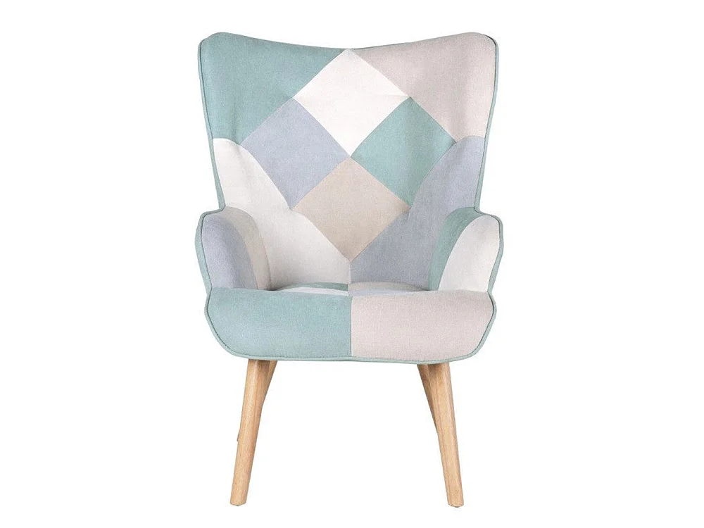 Dudeco Poltrona Luca Patchwork Verde Menta