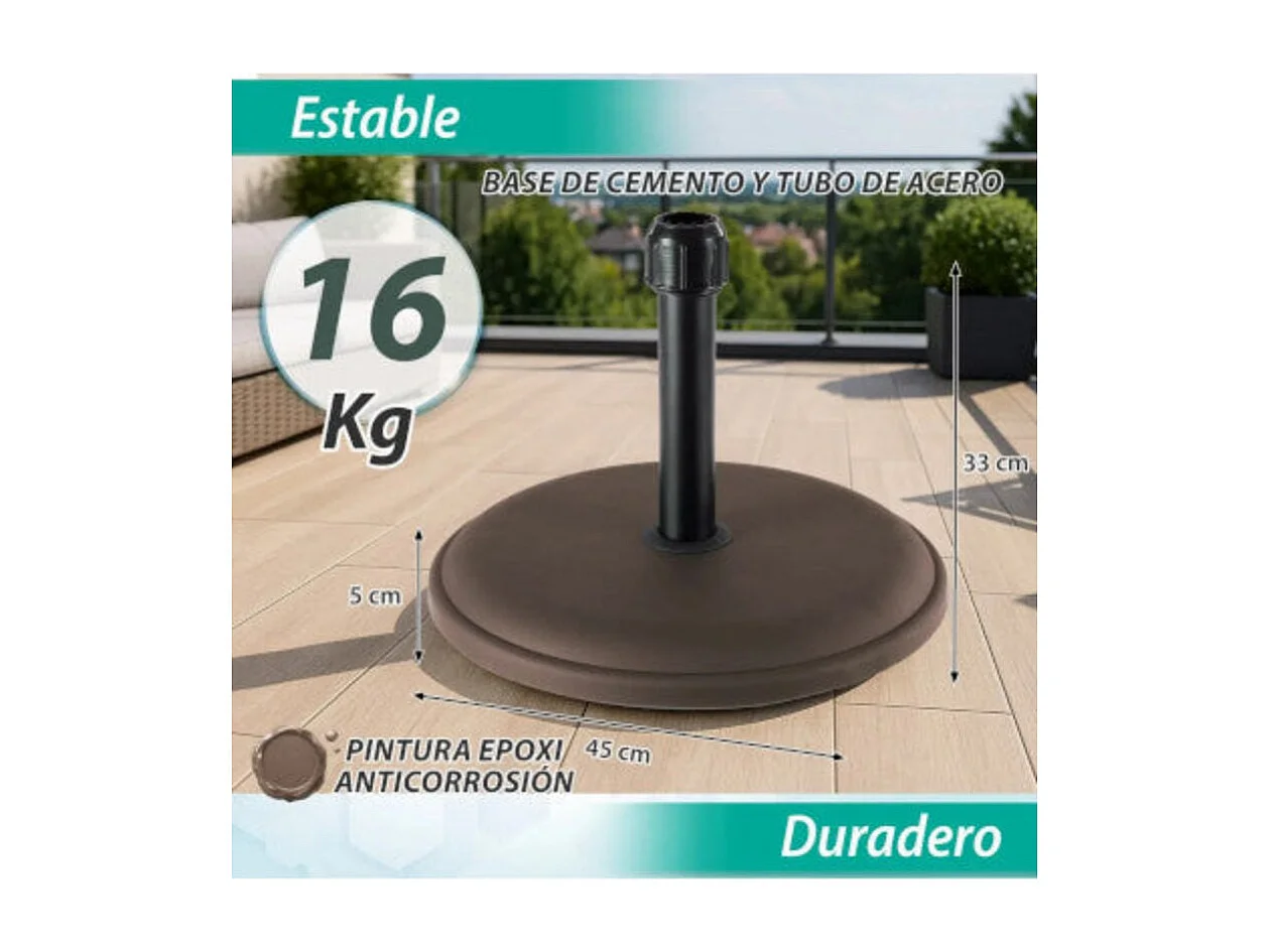 Dudeco Base para sombrilla 16 Marrón