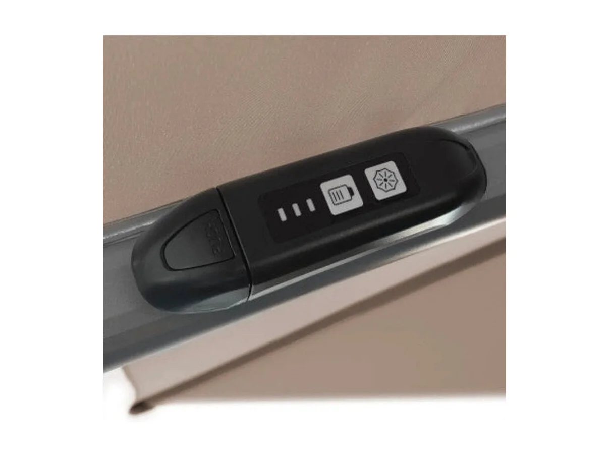 Dudeco Guarda-Sol Alumínio LED 300 Cinzento