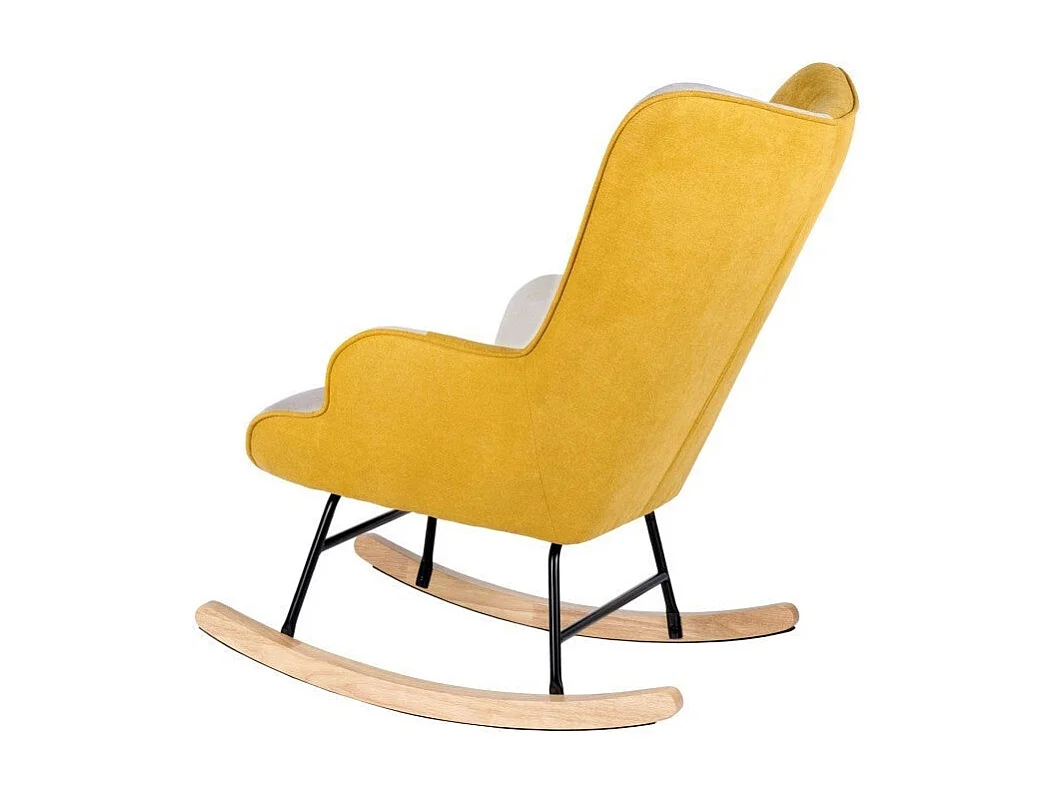 Dudeco Poltrona de Balanço Luca Patchwork Mostarda