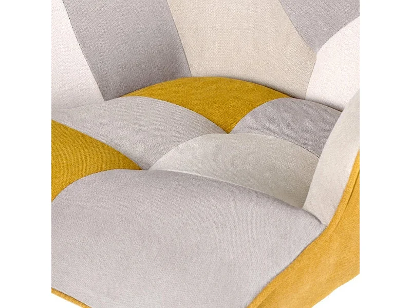 Dudeco Poltrona de Balanço Luca Patchwork Mostarda