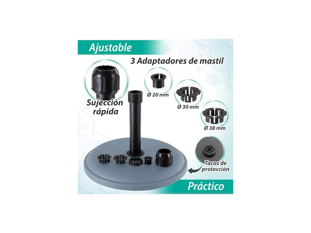 Dudeco Base para sombrilla 16 Gris