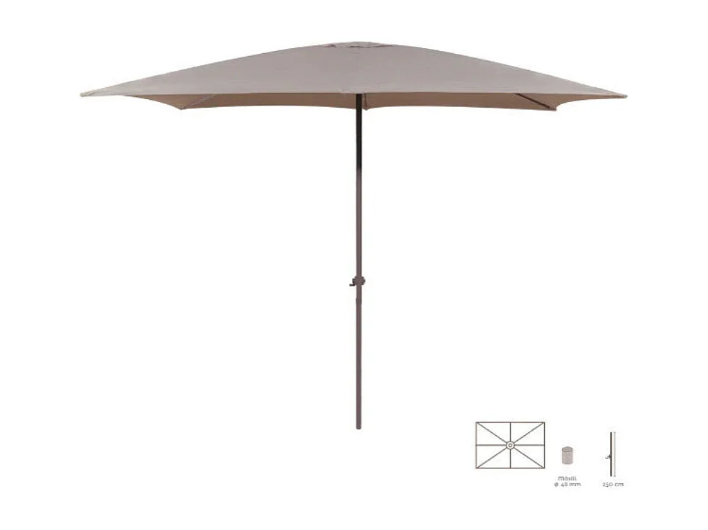 Dudeco Guarda-Sol Alba 200x300 Taupe