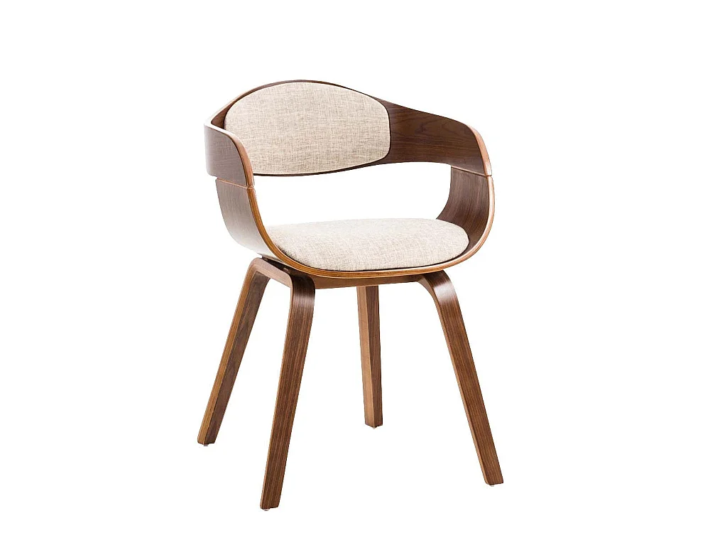 Dudeco Silla Berlim de Tela Nogal y crema