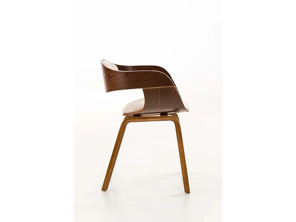 Dudeco Silla Berlim de Tela Nogal y crema