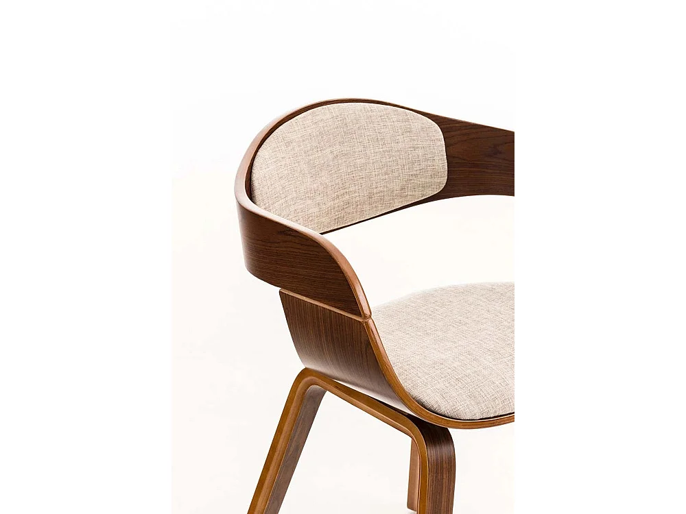 Dudeco Silla Berlim de Tela Nogal y crema