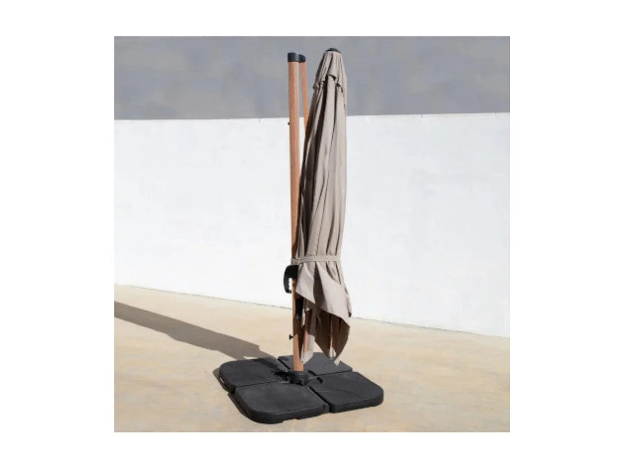 Dudeco Guarda-Sol Alumínio 300x400 Cinzento