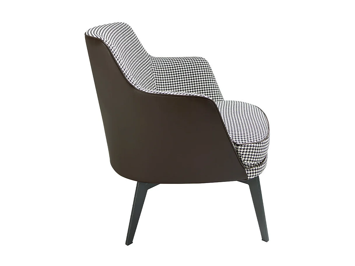 Dudeco Poltrona Vilnius Branco e Preto