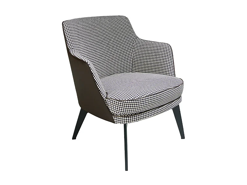 Dudeco Poltrona Vilnius Branco e Preto