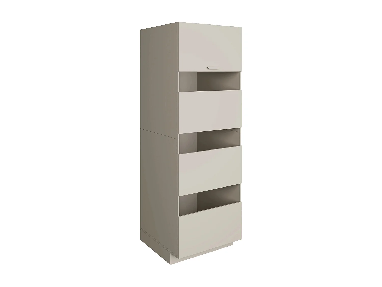 Colonne de salle de bain 68 cm 4 portes - Gris cachemire - HOLV