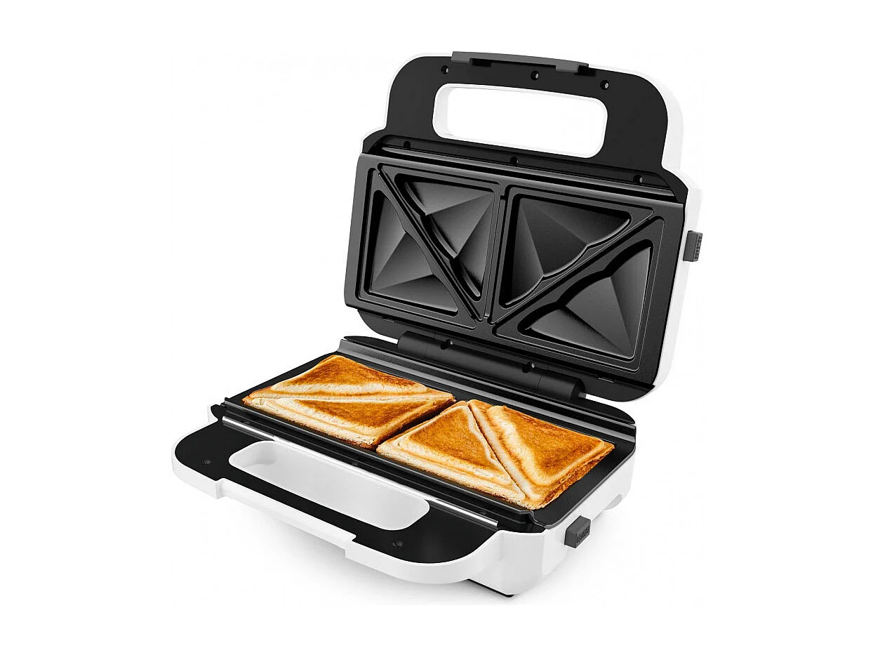 Waffeleisen und Sandwichmaker Tefal Snack XL SW701110 - Extra große und tiefe abnehmbare Platten, 850W, Weiß