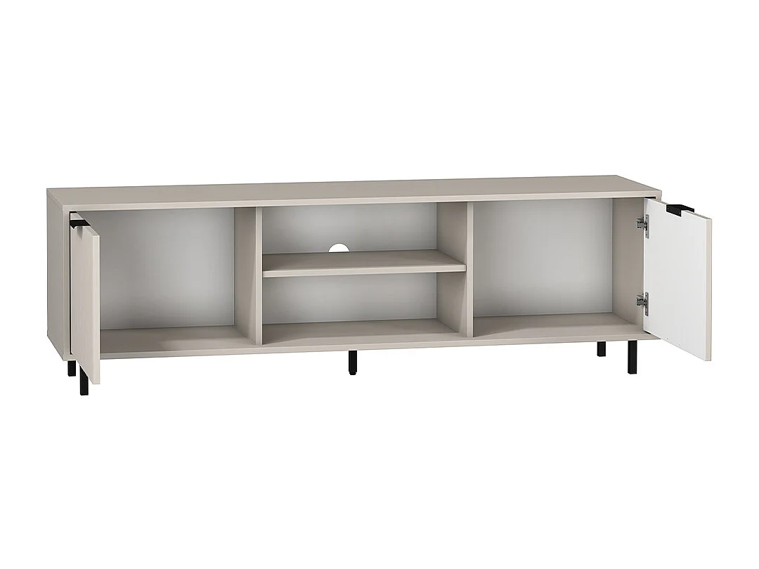 Meuble TV 2 portes 160 cm Soly Cachemire