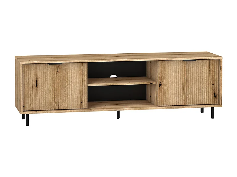 Meuble TV 2 portes 160 cm Soly Bois