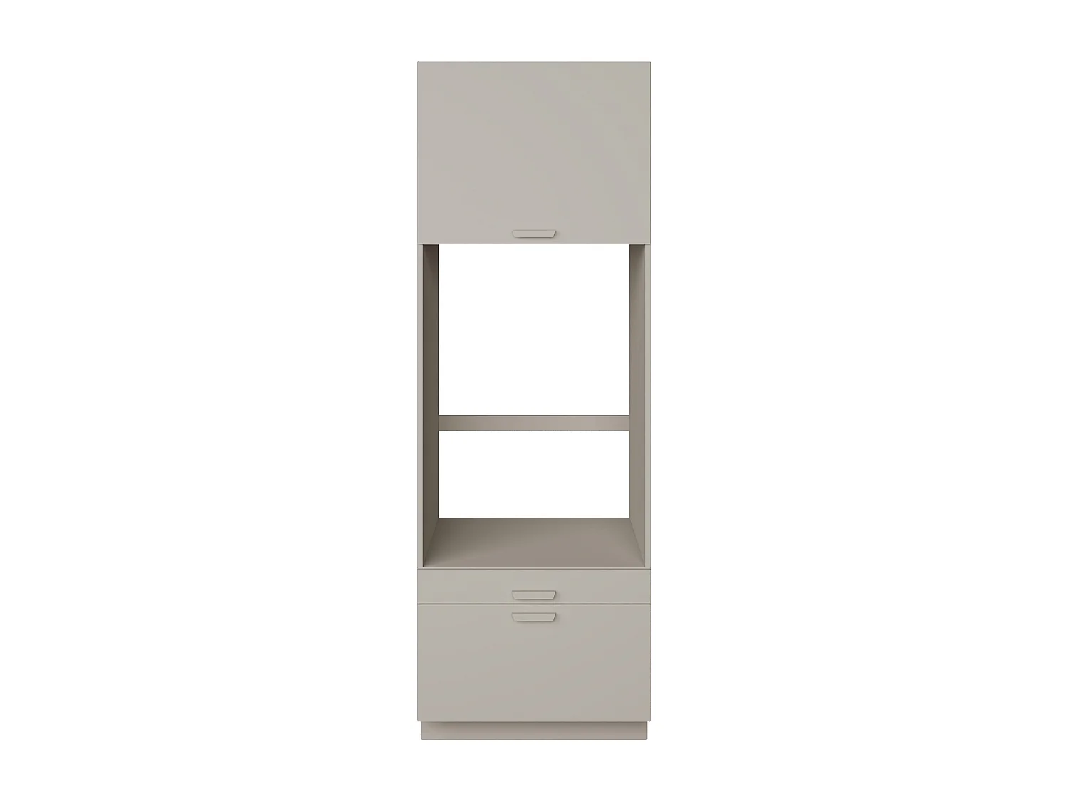 Waschmaschinenschrank 68 cm – für 1 Gerät, mit Schublade und Einlegeboden – Kaschmirgrau – HOLV