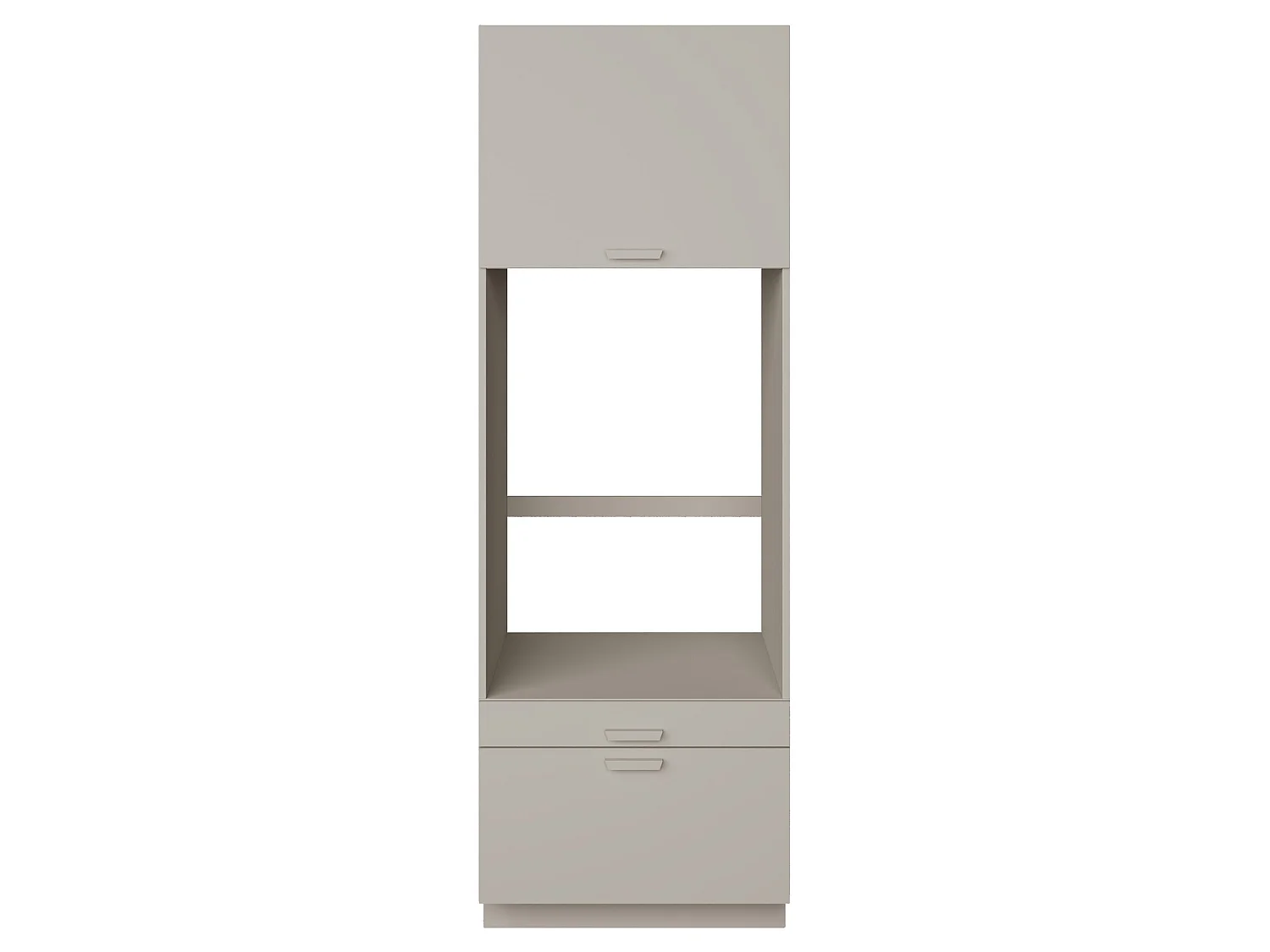 Wasmachinekast 68 cm met lade en plank – Kasjmiergrijs – HOLV