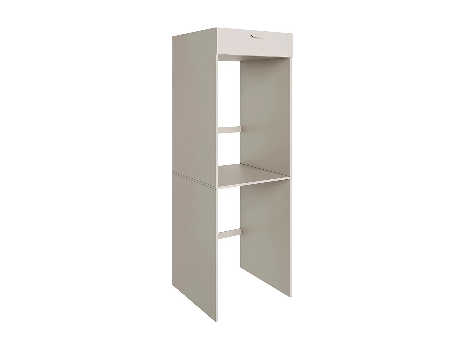 Waschmaschinen-Überbauschrank 68 cm – für 1 Gerät – Kaschmirgrau – HOLV