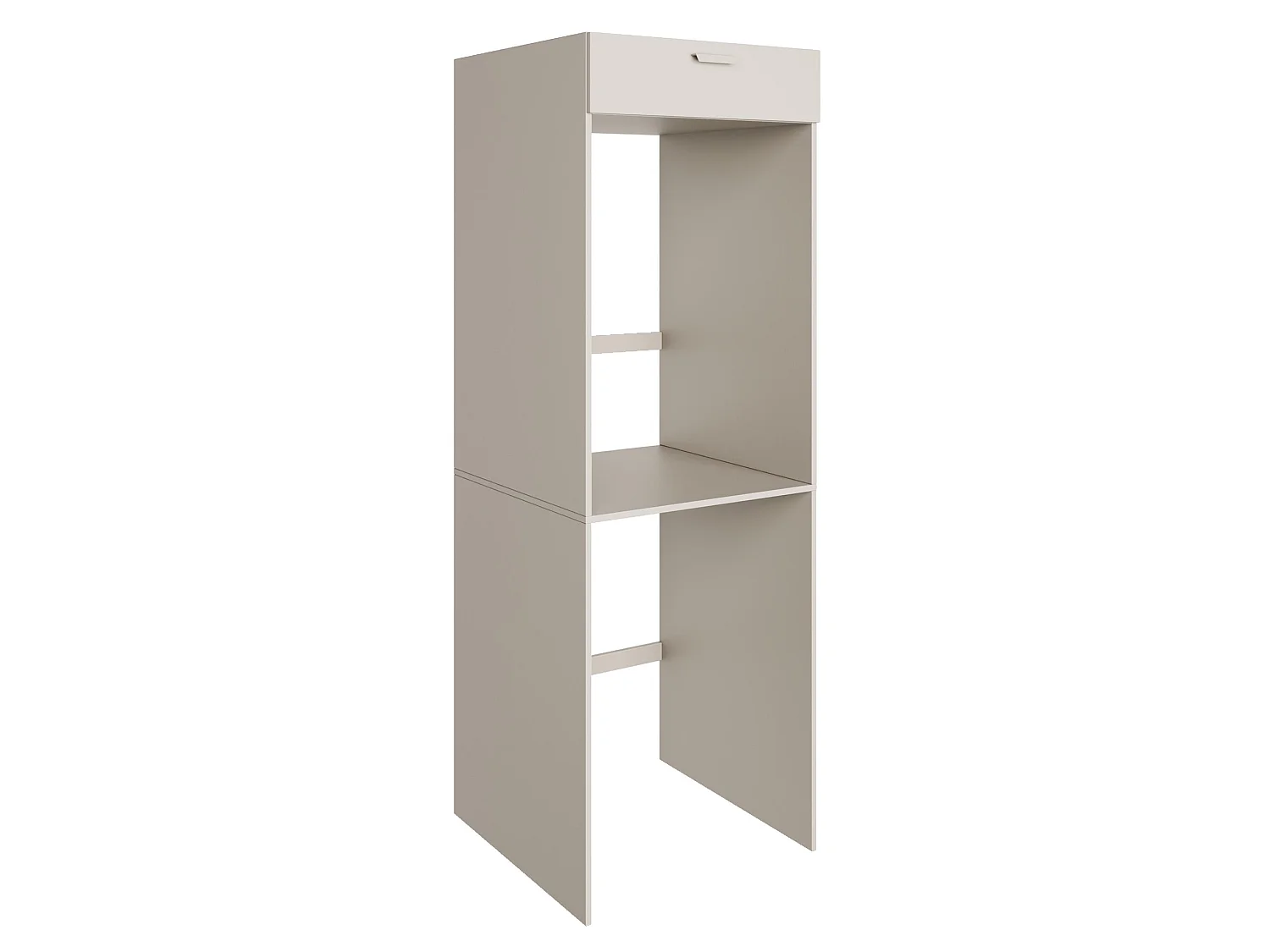 Wasmachinekast 68 cm voor 1 apparaat – Kasjmiergrij – HOLV