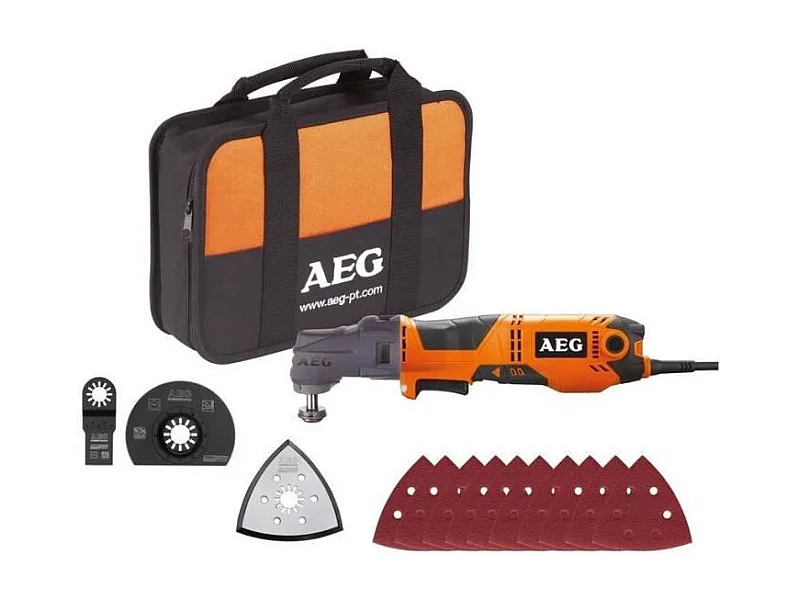 AEG POWERTOOLS Multitool 300 Watts + lames + accessoires