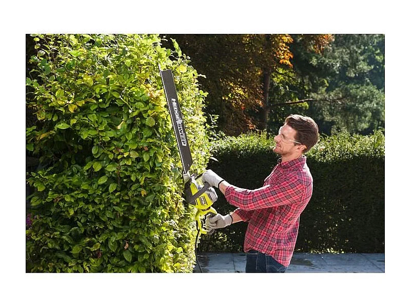 Elektrische heggenschaar RYOBI 800W RHT8165RL - 65 cm dubbelwerkend mes met geïntegreerde zaag en 5-standen draaibare handgreep
