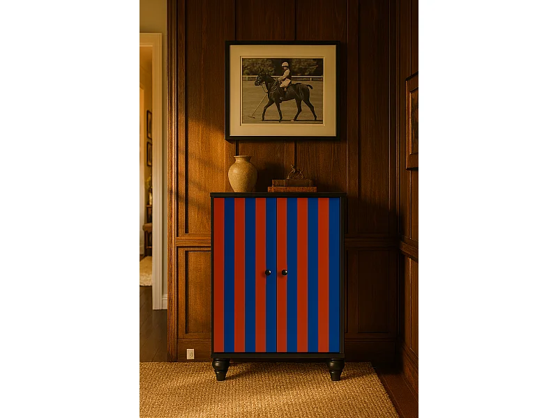 Armario aparador de 2 puertas en MDF melaminado con cierre amortiguado