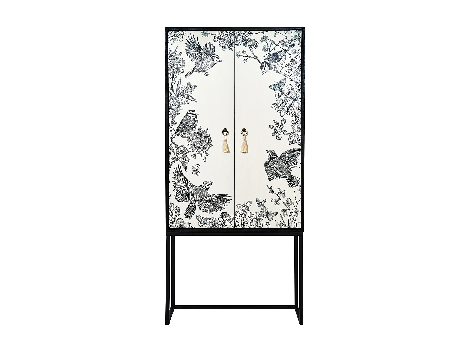 Buffetkast met 2 deuren in bedrukt MDF