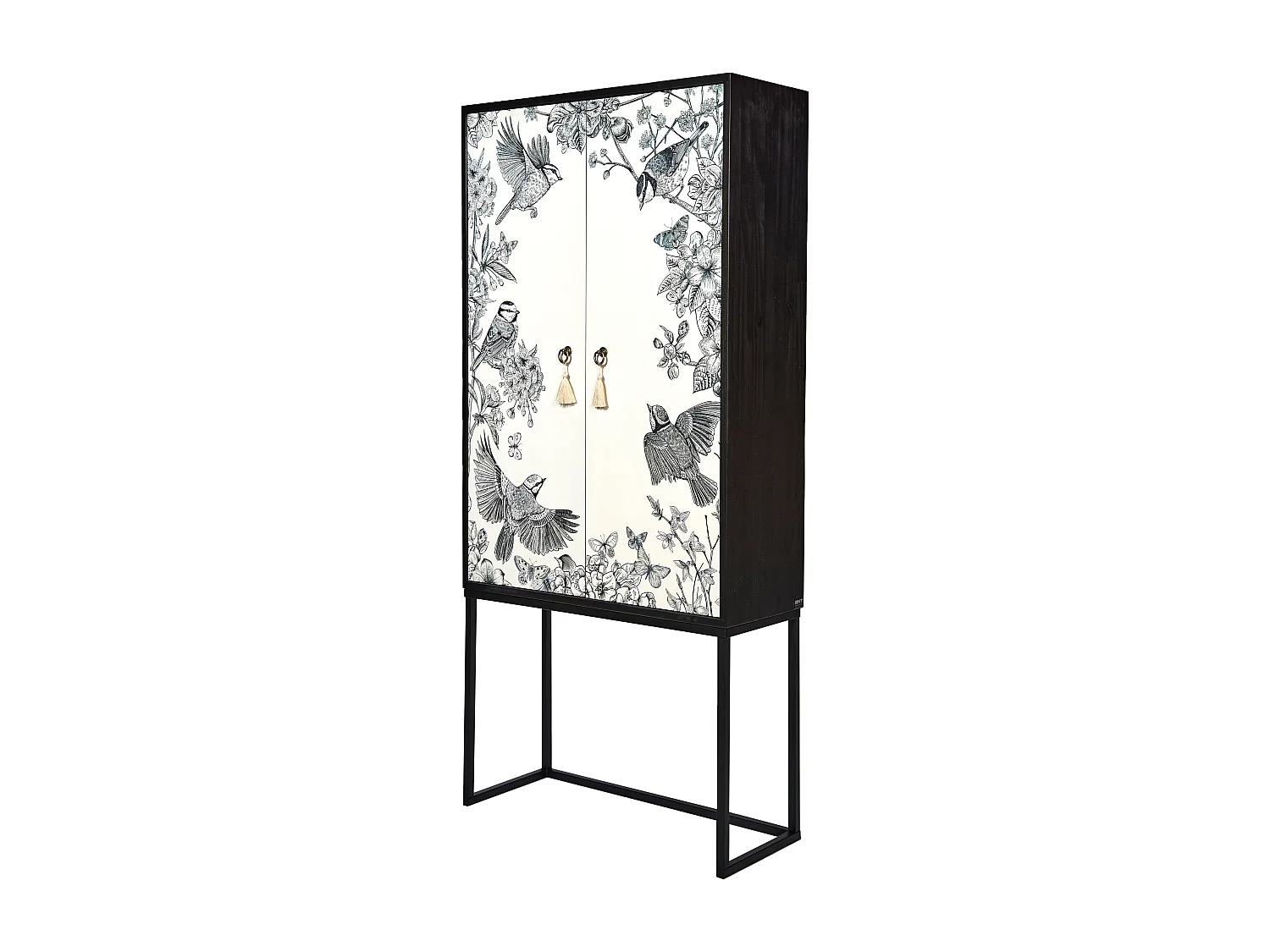 Buffetkast met 2 deuren in bedrukt MDF