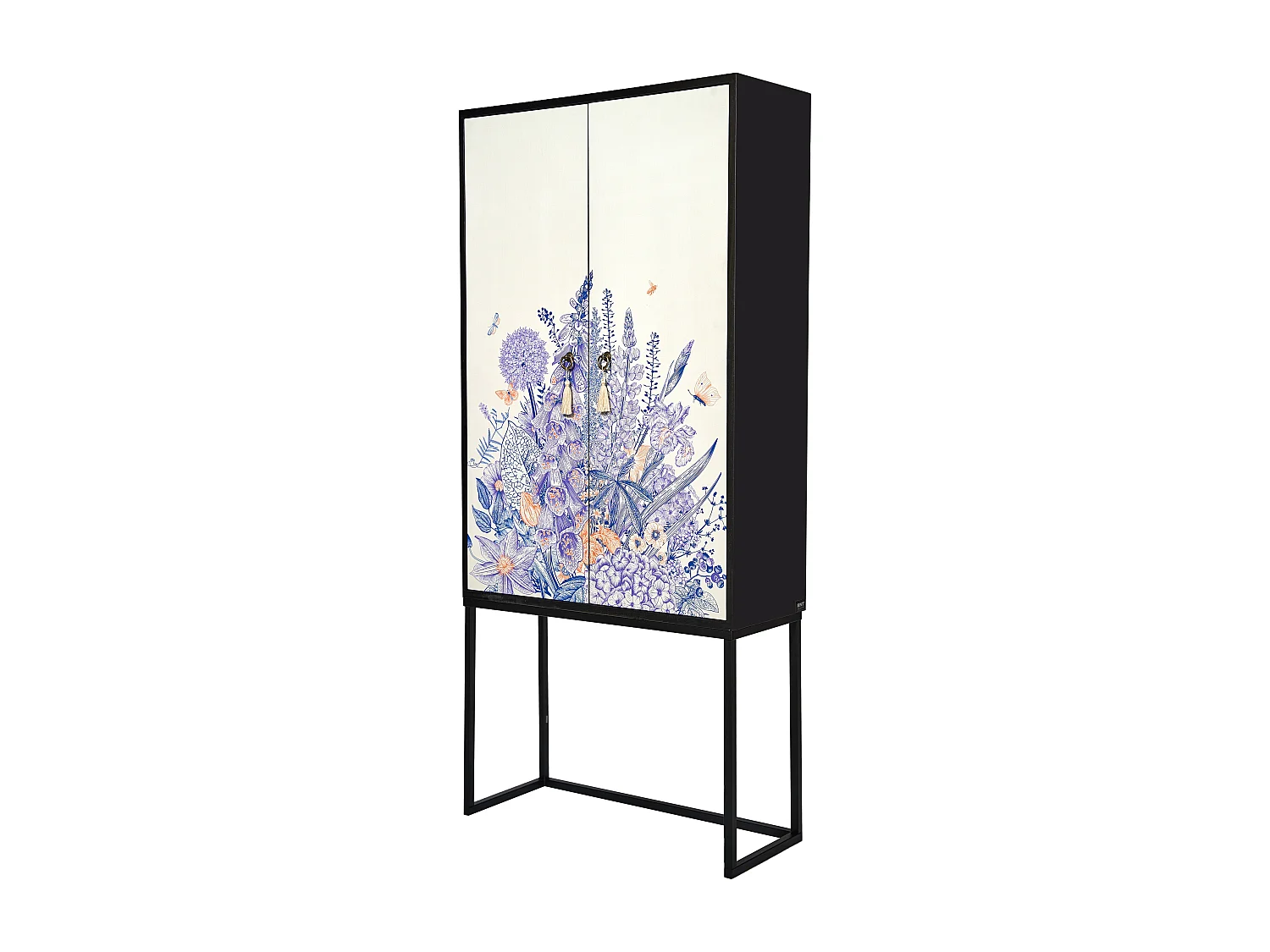 Buffetkast met 2 deuren in bedrukt MDF