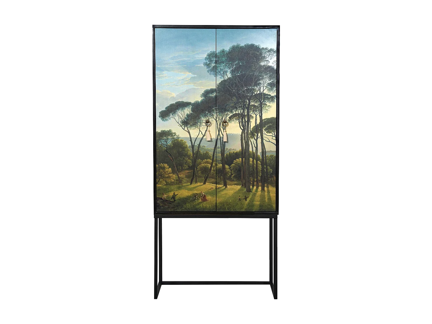 Buffetkast met 2 deuren in bedrukt MDF