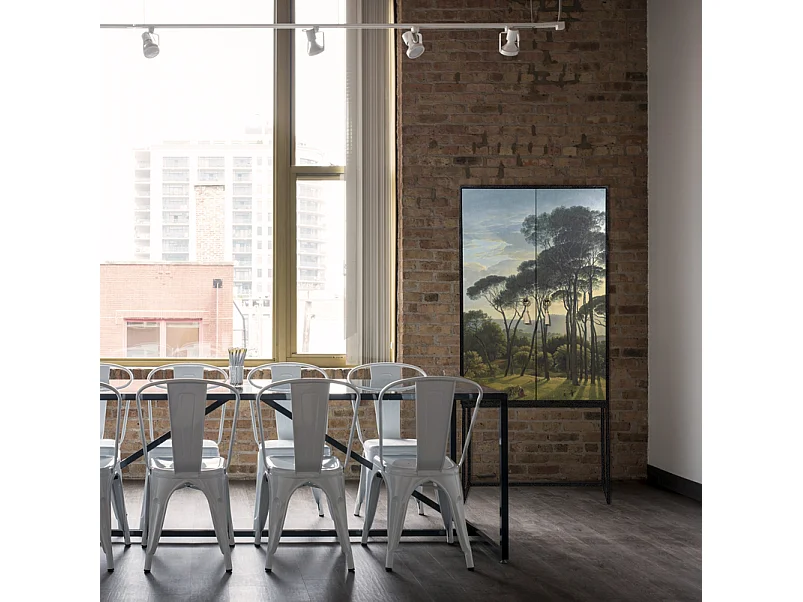 Buffetkast met 2 deuren in bedrukt MDF