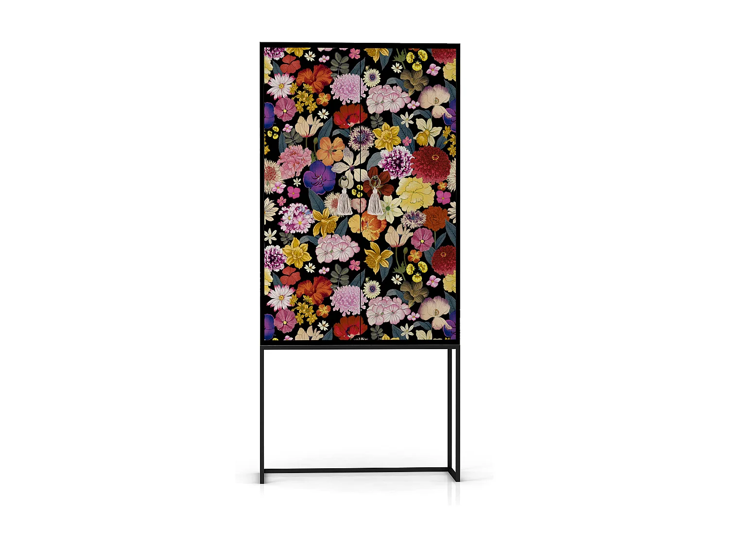 Buffetkast met 2 deuren in bedrukt MDF