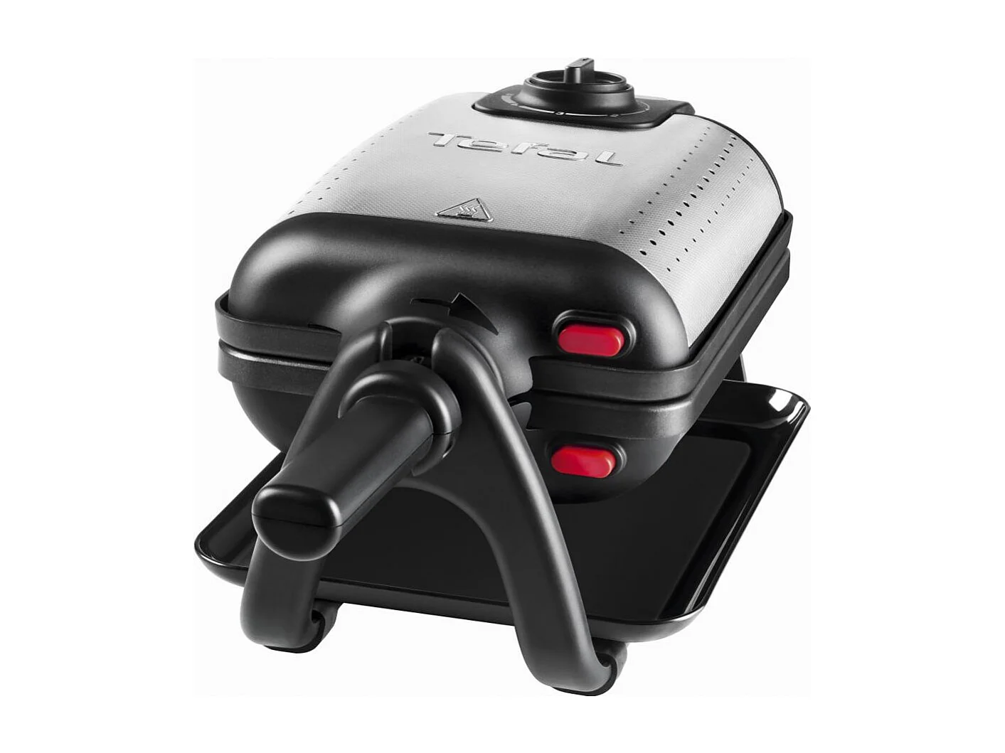 4-in-1 Waffeleisen Tefal WM755D12 1200W Schwarz/Edelstahl mit abnehmbaren Platten für Waffeln, Sandwiches, Paninis und Grillgerichte