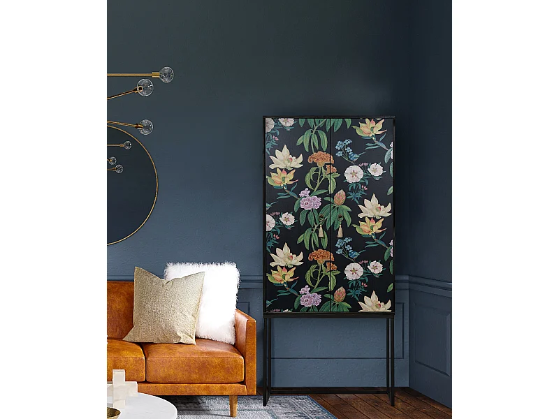 Buffetkast met 2 deuren in bedrukt MDF