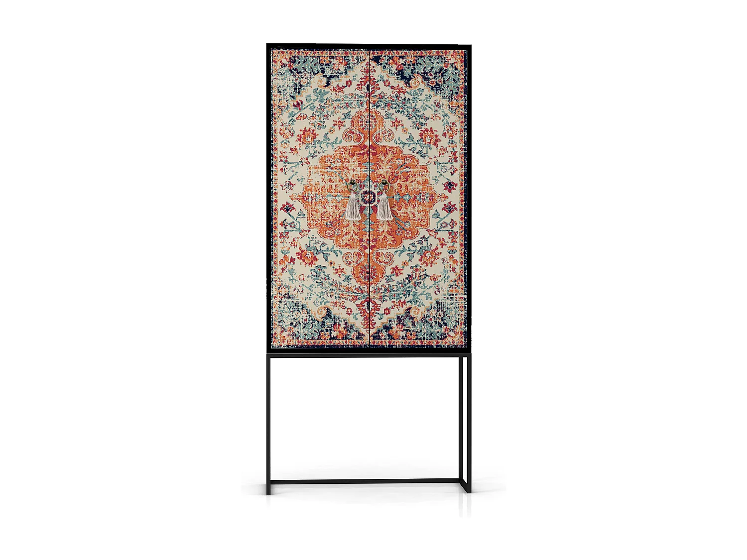 Buffetkast met 2 deuren in bedrukt MDF