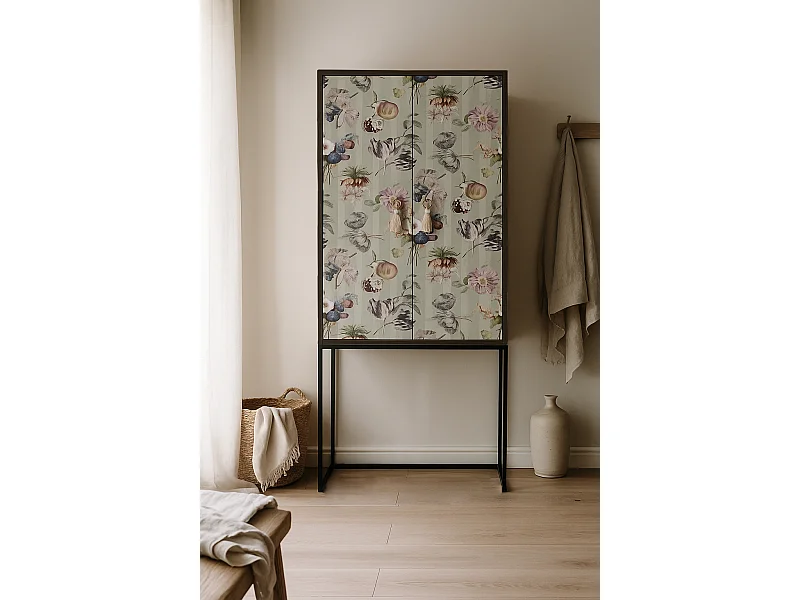 Buffetkast met 2 deuren in bedrukt MDF