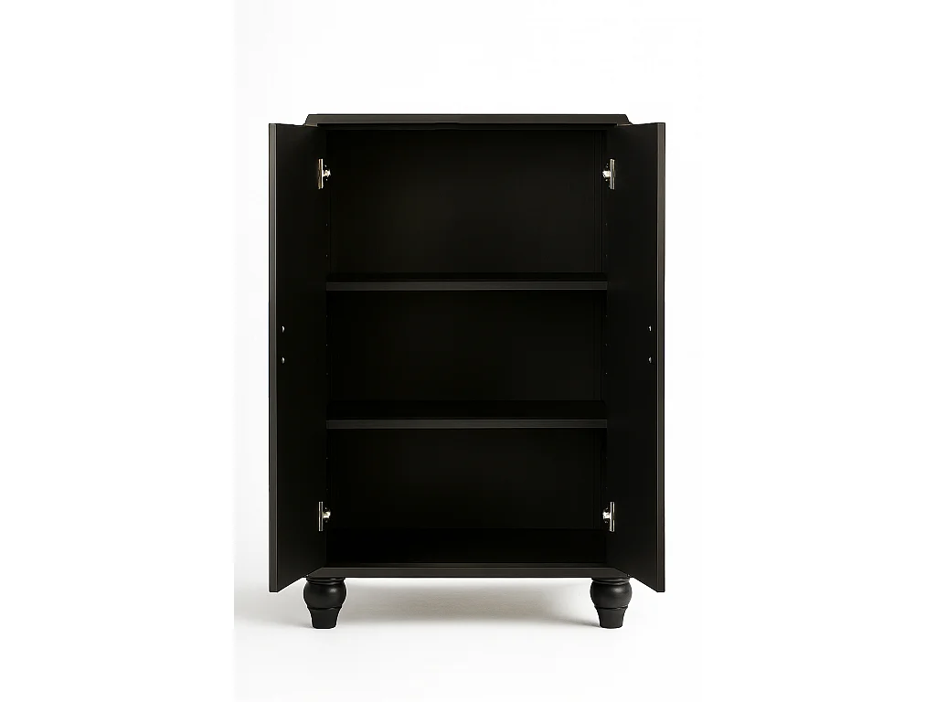 Buffet 2 portes en MDF mélaminé avec charnières à fermeture amortie