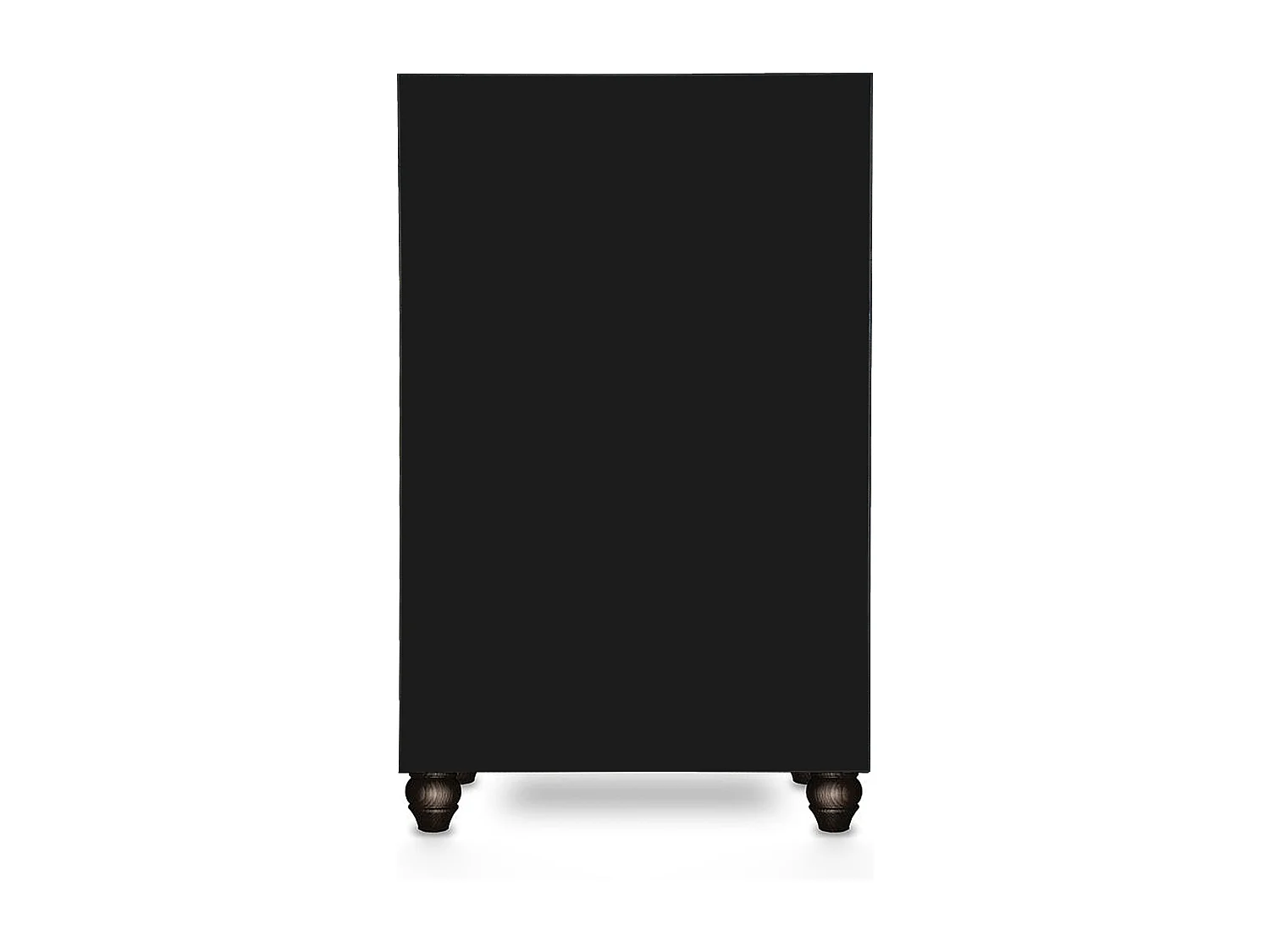 Armario aparador de MDF estampado floral sobre fondo negro