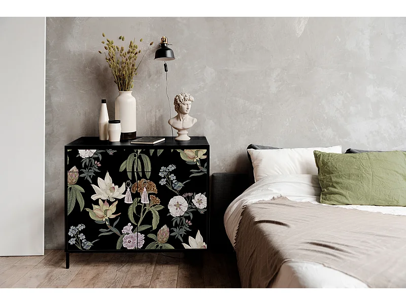 Schrank-Sideboard mit 2 Türen und 2 Schubladen aus MDF