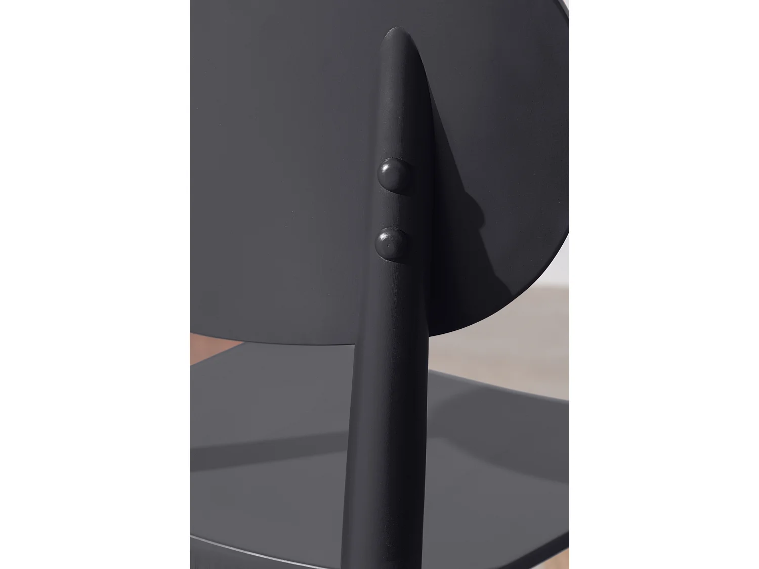 Silla madera haya maciza Negro SANDRO