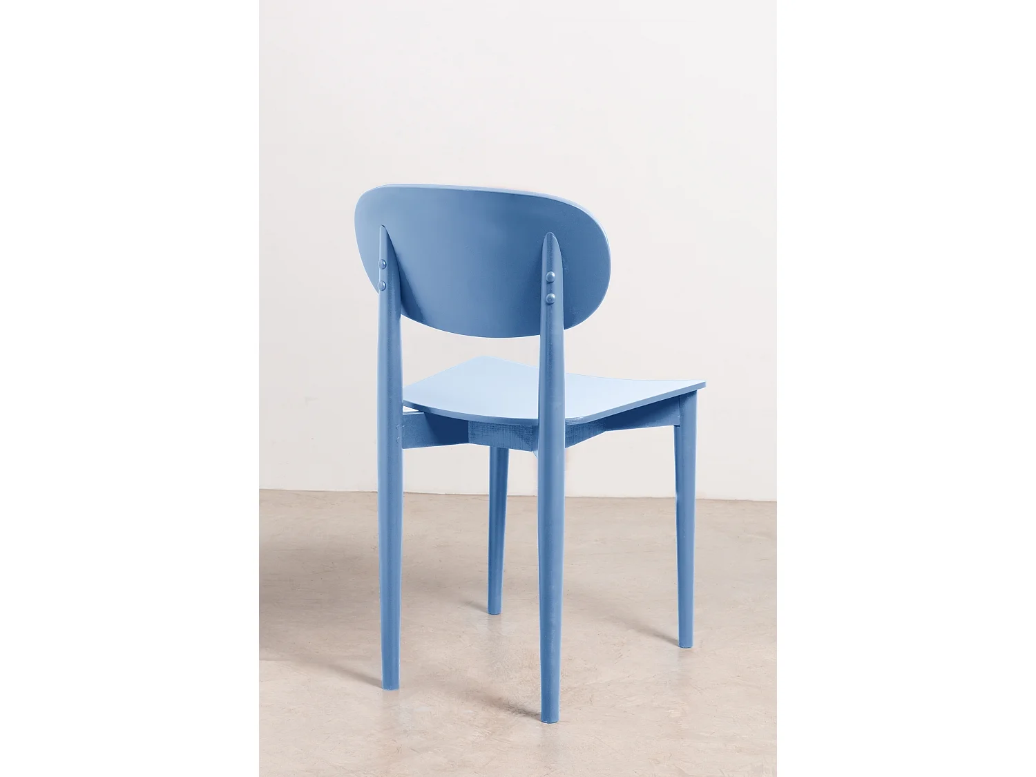 Silla madera haya maciza Azúl Cornish SANDRO