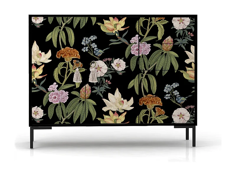 Niedriger Anrichte, 2 Türen und 4 Schubladen MDF