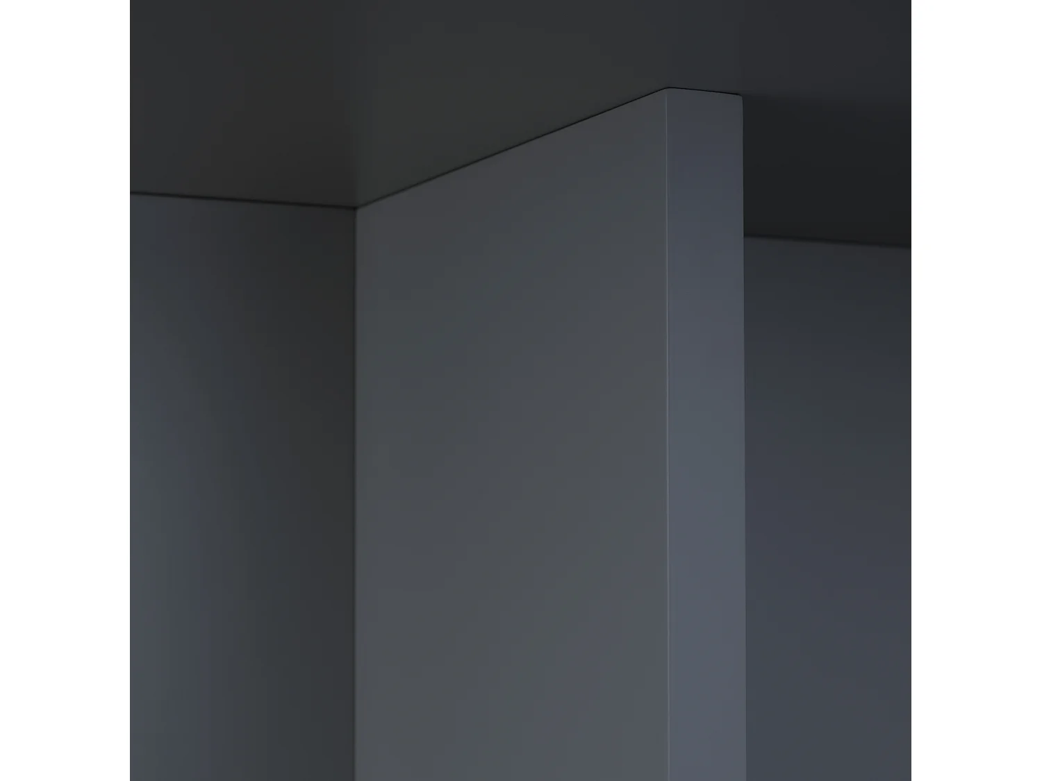 Table de salle à manger carrée laquée MDF 3cm Gris 100x100cm