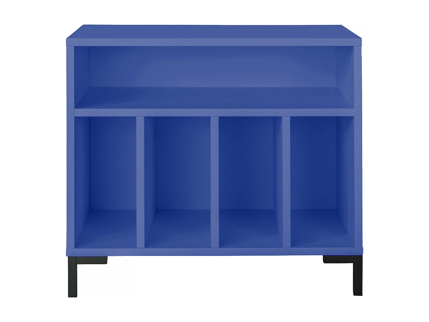 Meuble pour vinyles bleu BOWIE