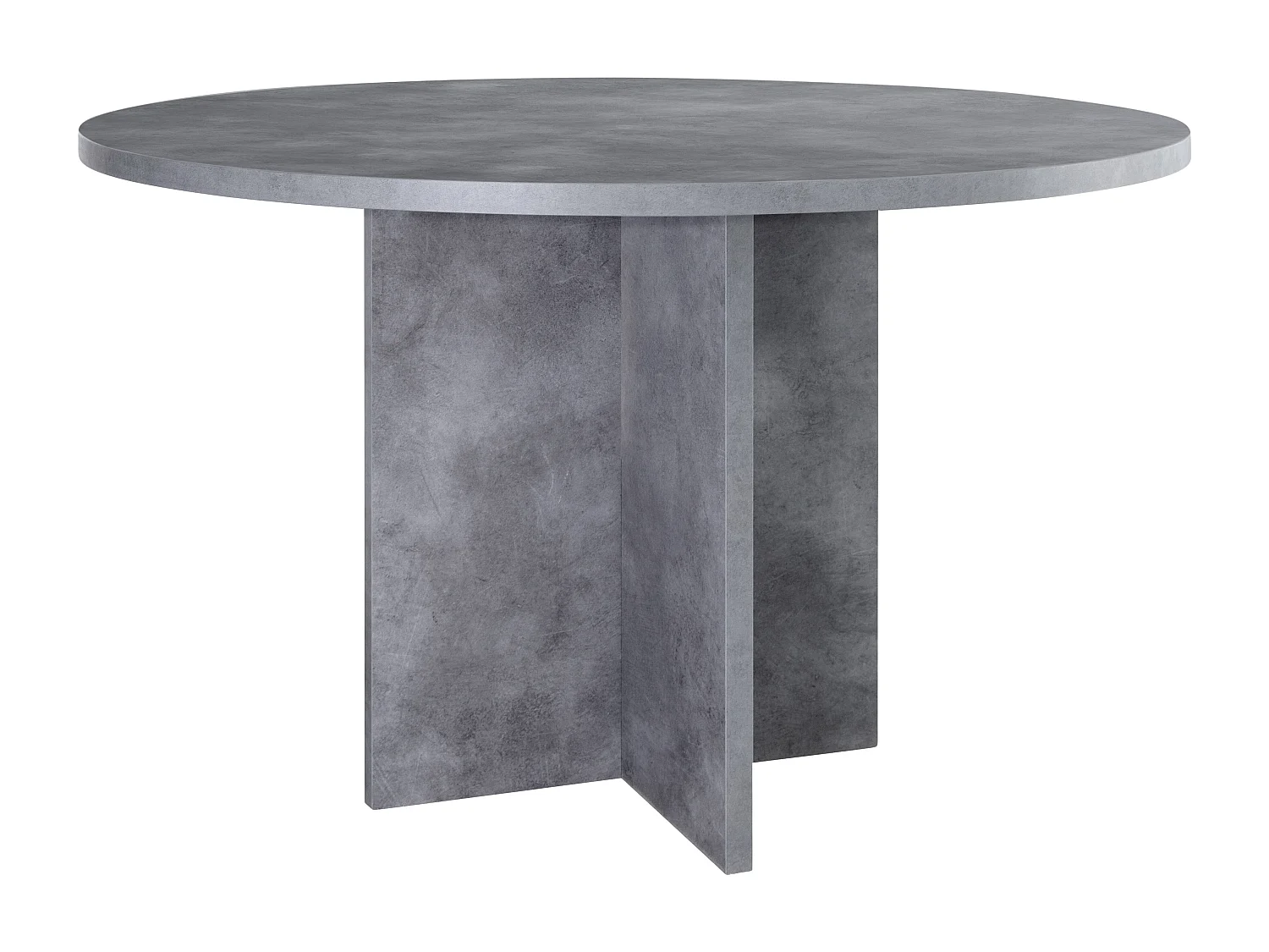 Table à manger en panneau tratifié effet microciment  120cm