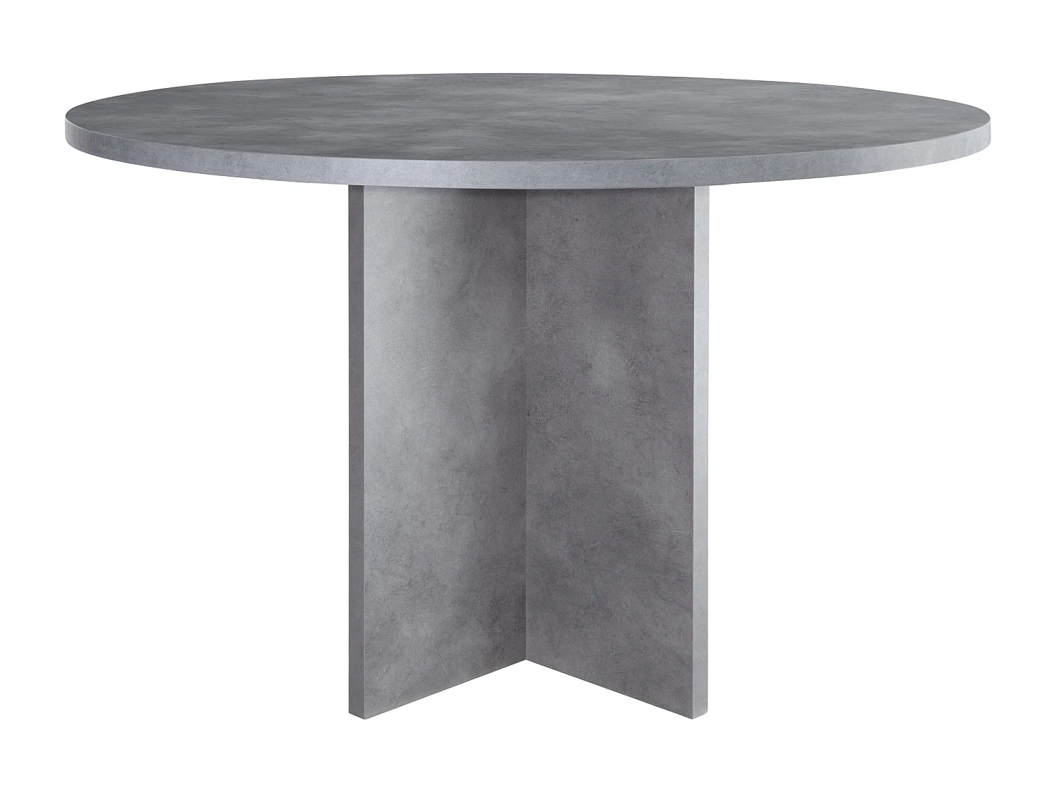 Table à manger en panneau tratifié effet microciment  120cm